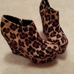 Leopard Ankle Boots